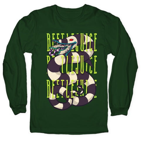 Beetlejuice Beetlejuice Beetlejuice Longsleeve Tee